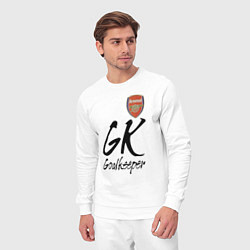 Костюм хлопковый мужской Arsenal - London - goalkeeper, цвет: белый — фото 2