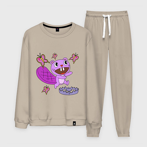 Мужской костюм Toothy trap / Миндальный – фото 1