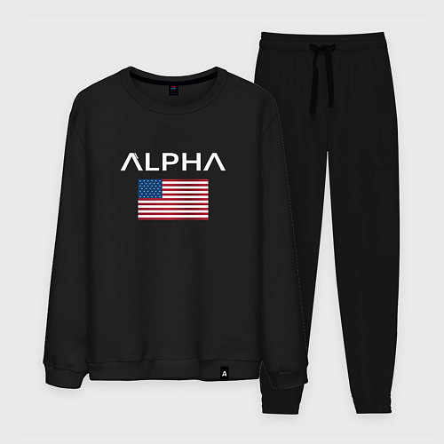 Мужской костюм Alpha USA / Черный – фото 1