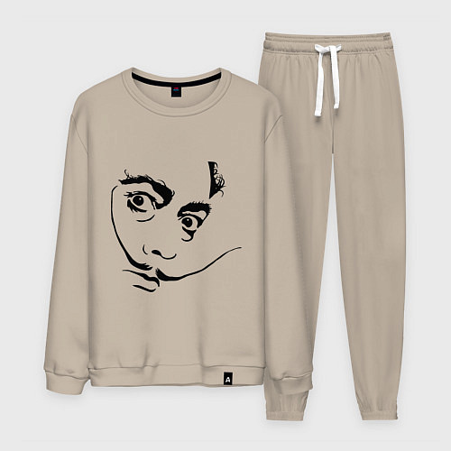 Мужской костюм Salvador Domingo Felipe Jacinto Dali / Миндальный – фото 1