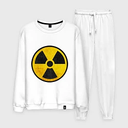 Костюм хлопковый мужской Atomic Nuclear, цвет: белый