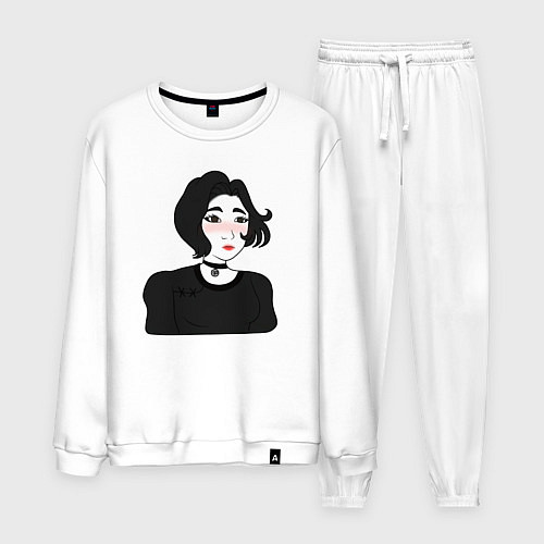 Мужской костюм Doomer-girl / Белый – фото 1