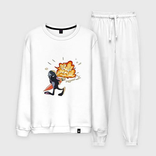 Мужской костюм Прощание с прошлым годом / Белый – фото 1