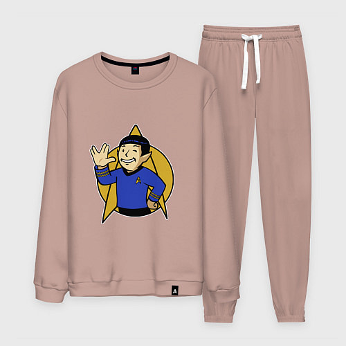 Мужской костюм Spoke - vault boy / Пыльно-розовый – фото 1