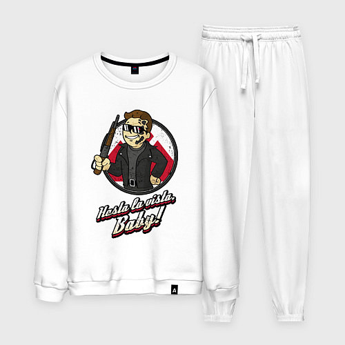 Мужской костюм Vault boy - terminator / Белый – фото 1