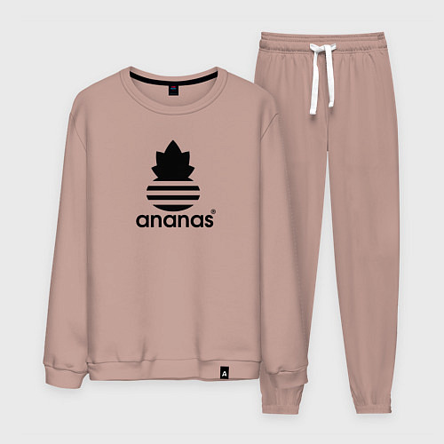 Мужской костюм Ananas - Adidas / Пыльно-розовый – фото 1