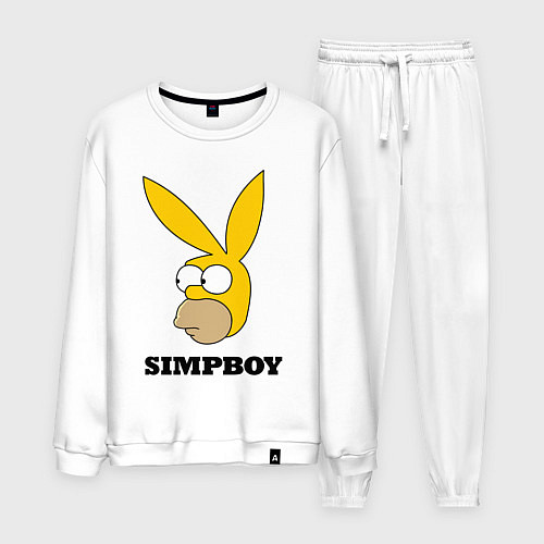 Мужской костюм Simpboy - rabbit Homer / Белый – фото 1