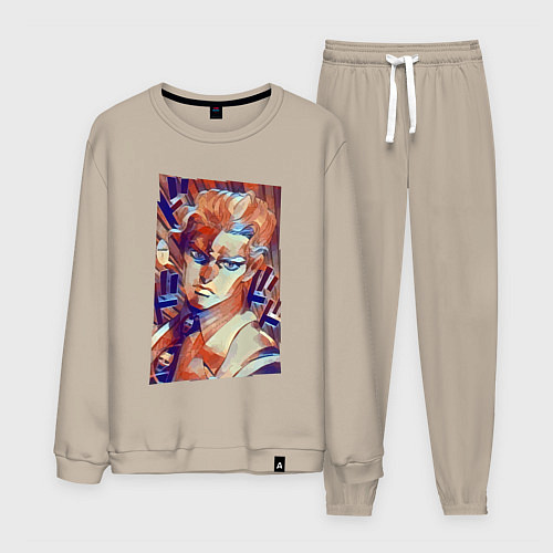 Мужской костюм Йошикаге Кира - серийный убийца / Миндальный – фото 1