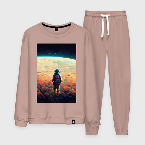 Мужской костюм I want to be an astronaut / Пыльно-розовый – фото 1