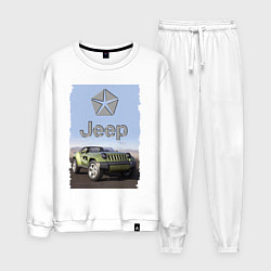 Костюм хлопковый мужской Chrysler Jeep - concept, цвет: белый