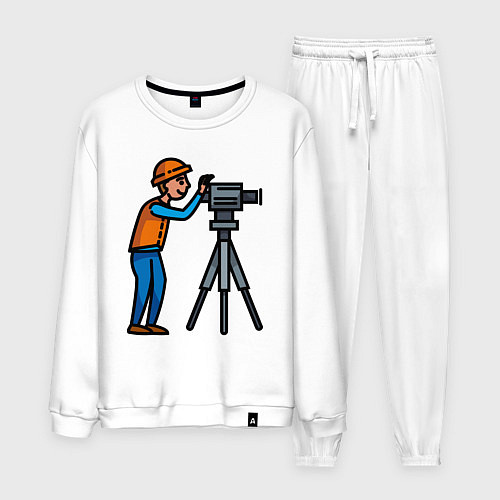 Мужской костюм Оператор / Белый – фото 1