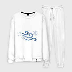 Костюм хлопковый мужской Snowstorm, цвет: белый