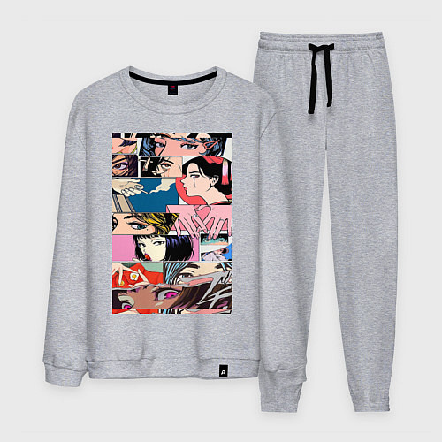 Мужской костюм Коллаж аниме / Меланж – фото 1