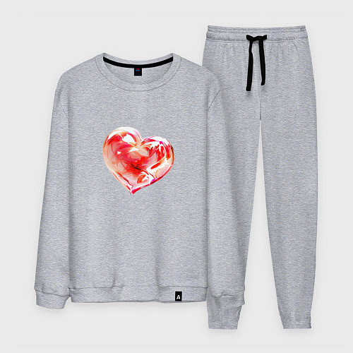 Мужской костюм Любящее сердце / Меланж – фото 1