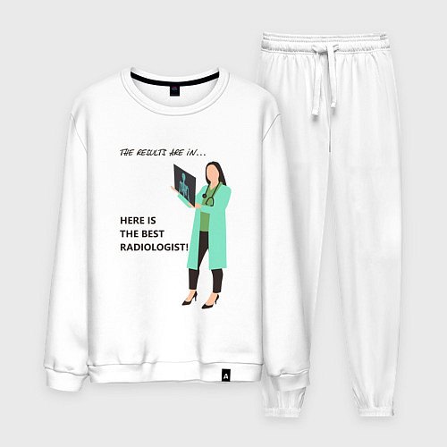 Мужской костюм Лучший рентгенолог / Белый – фото 1