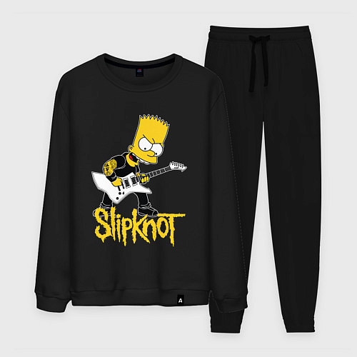 Мужской костюм Slipknot Барт Симпсон рокер / Черный – фото 1