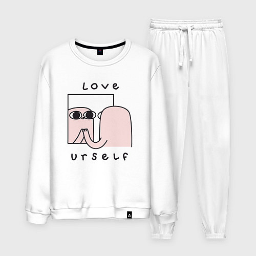 Мужской костюм Ketnipz - love urself / Белый – фото 1