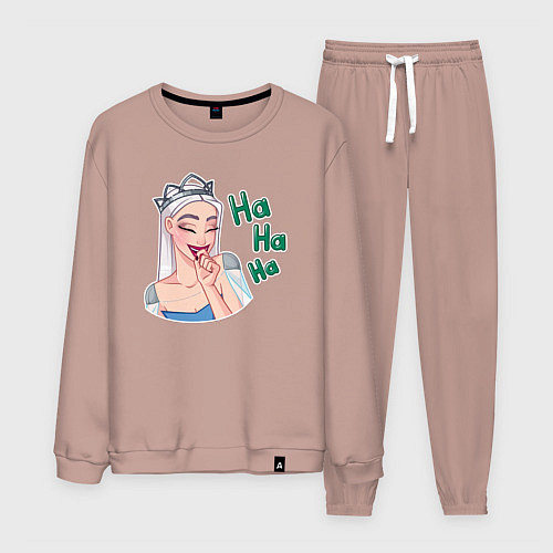 Мужской костюм Снежная королева хихикает / Пыльно-розовый – фото 1