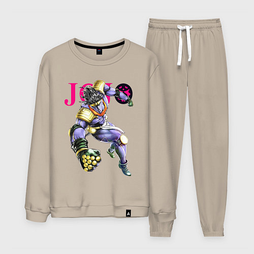 Мужской костюм Star Platinum stand of Jotaro Kujo - Jojo / Миндальный – фото 1