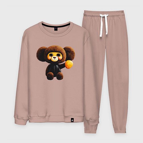 Мужской костюм А stuffed beast in latex / Пыльно-розовый – фото 1