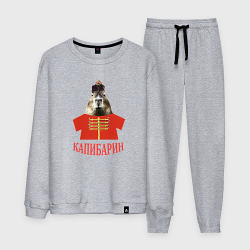 Мужской костюм Капибара в русском стиле барина / Меланж – фото 1