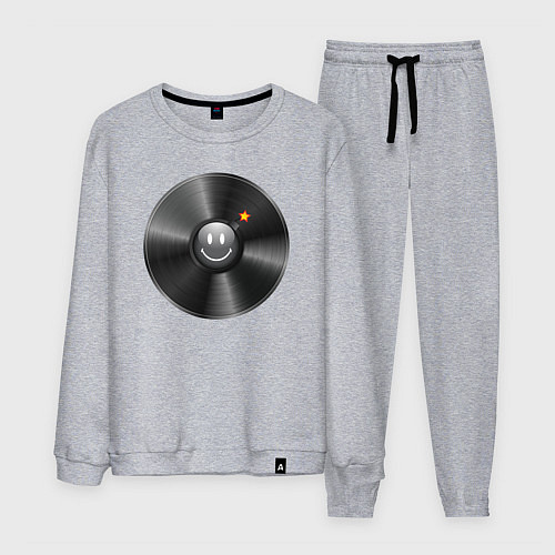 Мужской костюм Виниловая пластинка с бомбочкой / Меланж – фото 1