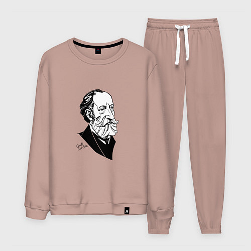 Мужской костюм Камиль Сен-Санс / Пыльно-розовый – фото 1