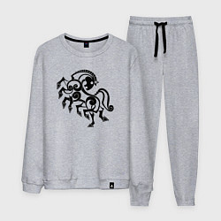 Костюм хлопковый мужской Слейпнир конь бога Одина, цвет: меланж