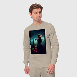 Костюм хлопковый мужской Стиль тип а, цвет: миндальный — фото 2