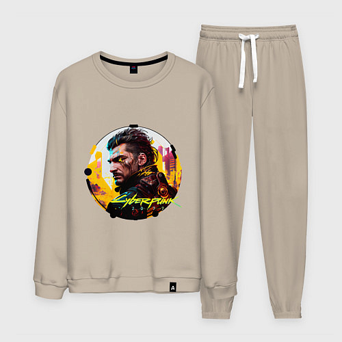 Мужской костюм Cyberpunk, Luxury agario style / Миндальный – фото 1