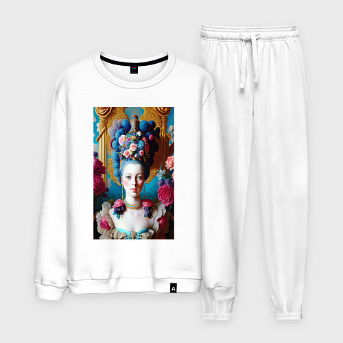 Мужской костюм Мария Антуанетта / Белый – фото 1