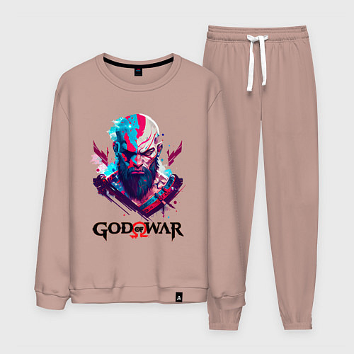 Мужской костюм God of War, Kratos / Пыльно-розовый – фото 1