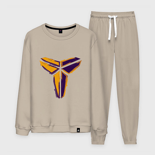 Мужской костюм Kobe logo / Миндальный – фото 1