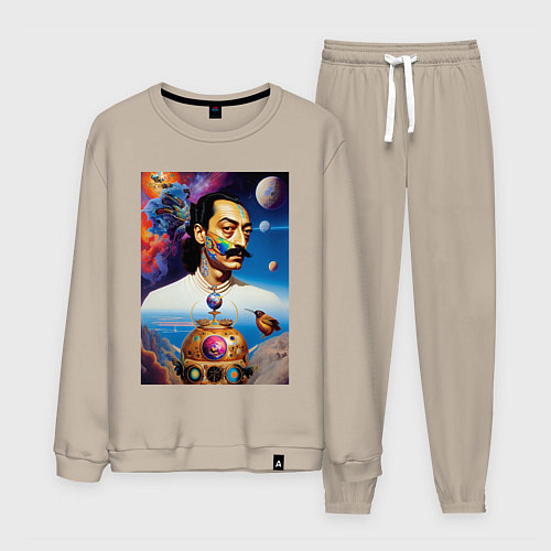 Мужской костюм Сальвадор Дали: Сюрреализм / Миндальный – фото 1