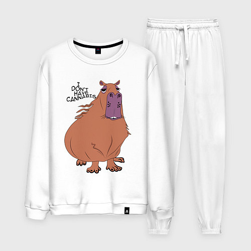 Мужской костюм I dont have cannabis / Белый – фото 1