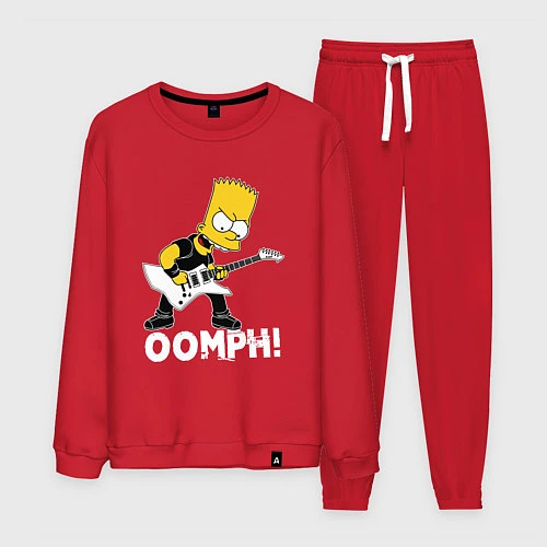 Мужской костюм OOMPH! Барт Симпсон роке / Красный – фото 1