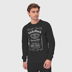 Костюм хлопковый мужской Nickelback в стиле Jack Daniels, цвет: черный — фото 2