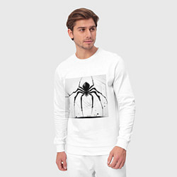 Костюм хлопковый мужской Чёрный паук, Редан, цвет: белый — фото 2
