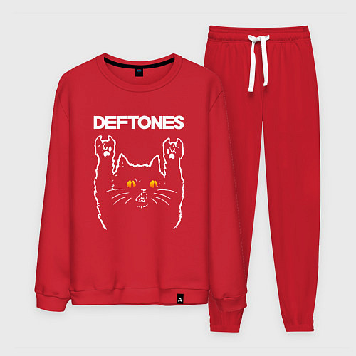 Мужской костюм Deftones rock cat / Красный – фото 1