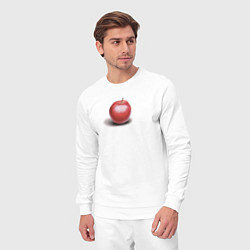 Костюм хлопковый мужской Красное яблоко, цвет: белый — фото 2