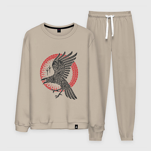 Мужской костюм Ворон мифология славян / Миндальный – фото 1