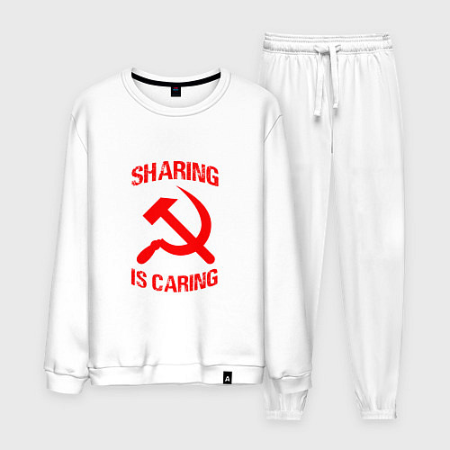 Мужской костюм Sharing is caring / Белый – фото 1