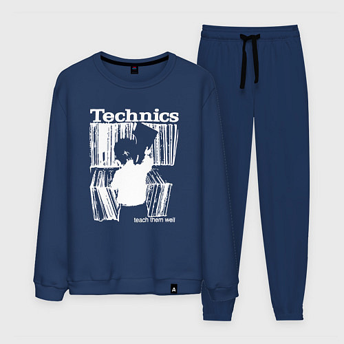 Мужской костюм Tichnics music / Тёмно-синий – фото 1