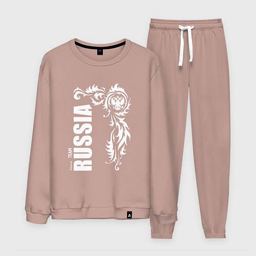 Мужской костюм Национальная сборная: Russia national team / Пыльно-розовый – фото 1