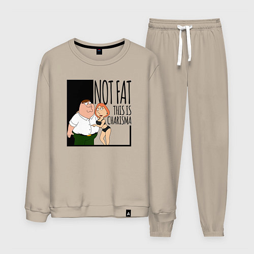 Мужской костюм Не толстый, а харизматичный Питер Гриффин / Миндальный – фото 1