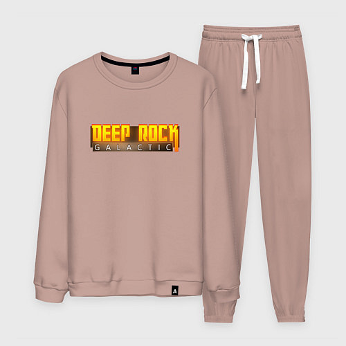 Мужской костюм Deep Rock Galactic logo / Пыльно-розовый – фото 1