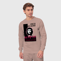 Костюм хлопковый мужской Эрнесто Че Гевара и революция, цвет: пыльно-розовый — фото 2