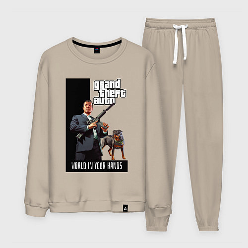 Мужской костюм GTA Майкл де Санта / Миндальный – фото 1