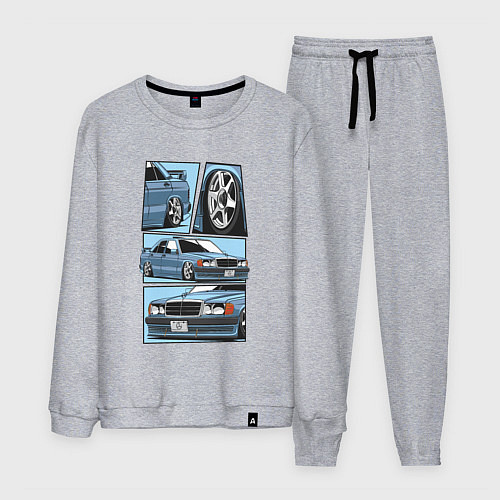 Мужской костюм Mercedes-Benz 190E V1 / Меланж – фото 1