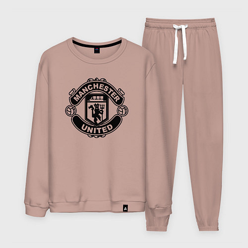 Мужской костюм Manchester United black / Пыльно-розовый – фото 1